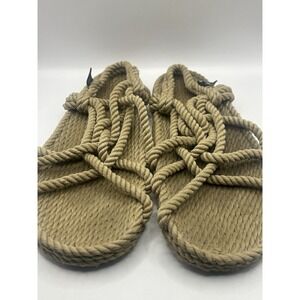 Nomadic State of Mind JC Nomad Rope Sandals unisex Men's Size 10.5 Khaki Camel